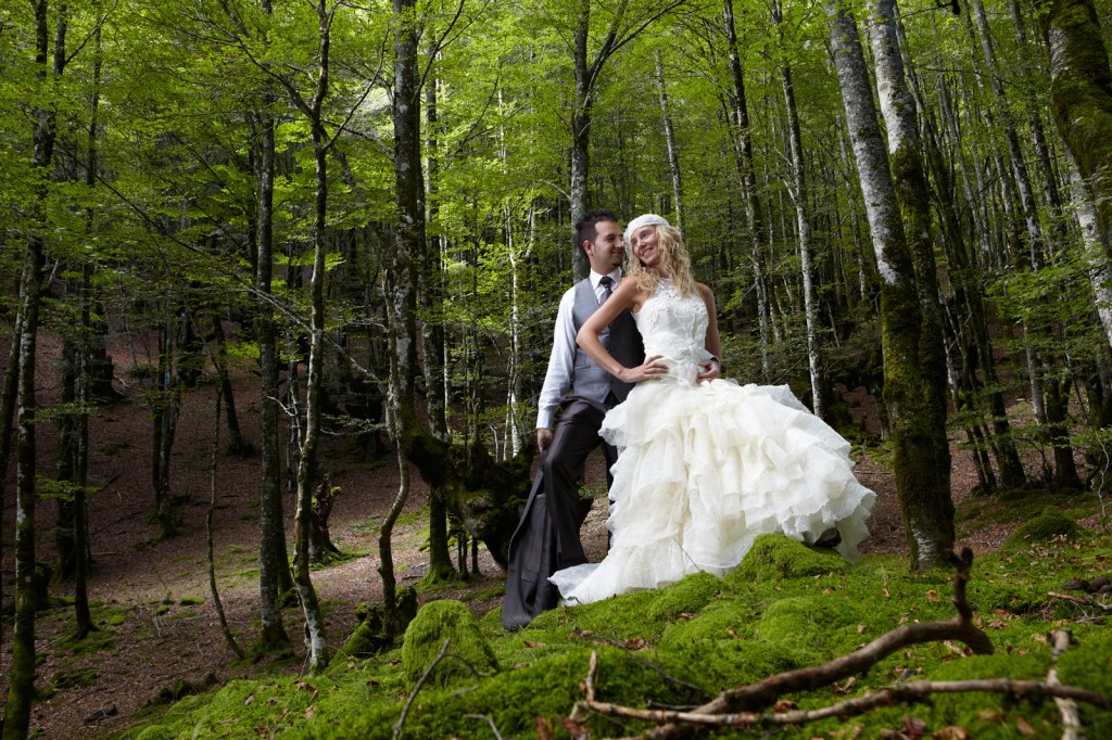 Reportaje de boda en el bosque